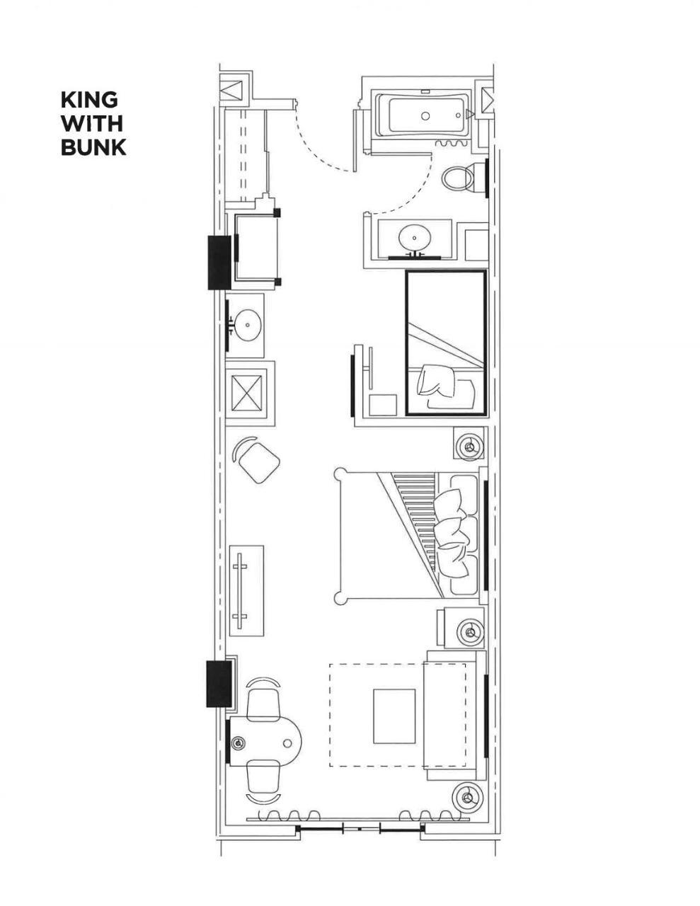 Family Room Bunk Bed King Bed Non-Smoking